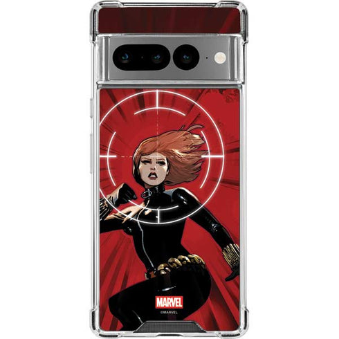 Marvel Black Widow Widowmaker Google Pixel 7 Pro Clear Case