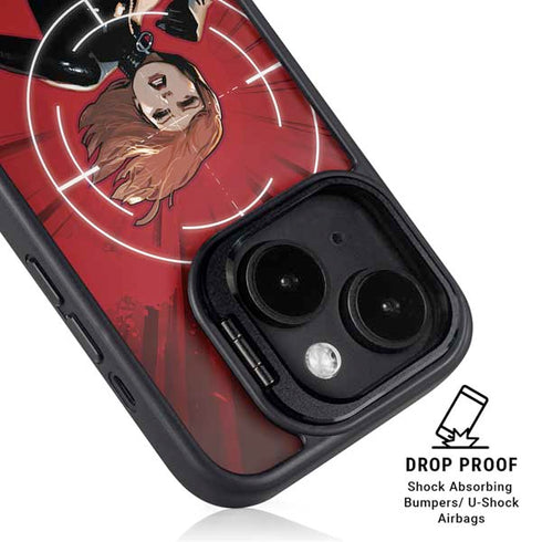 Marvel Black Widow Widowmaker iPhone 14 Kickstand Case
