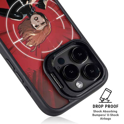 Marvel Black Widow Widowmaker iPhone 14 Pro Max Kickstand Case