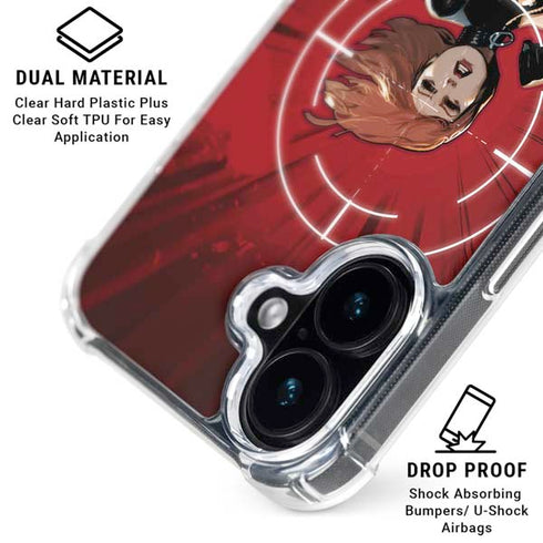 Marvel Black Widow Widowmaker iPhone 16 Clear Case
