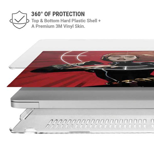 Marvel Black Widow Widowmaker MacBook Pro 14in (2021-24) Case plus Skin