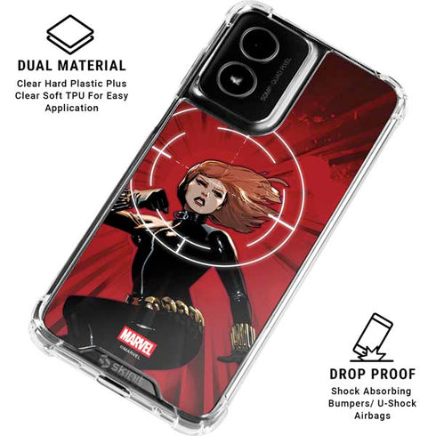 Marvel Black Widow Widowmaker Moto G Power 5G (2024) Clear Case