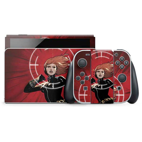 Marvel Black Widow Widowmaker Nintendo Switch OLED (2021) Skin