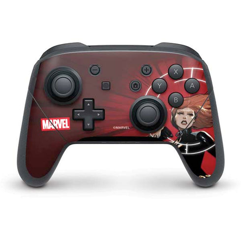 Marvel Black Widow Widowmaker Nintendo Switch Pro Controller Skin