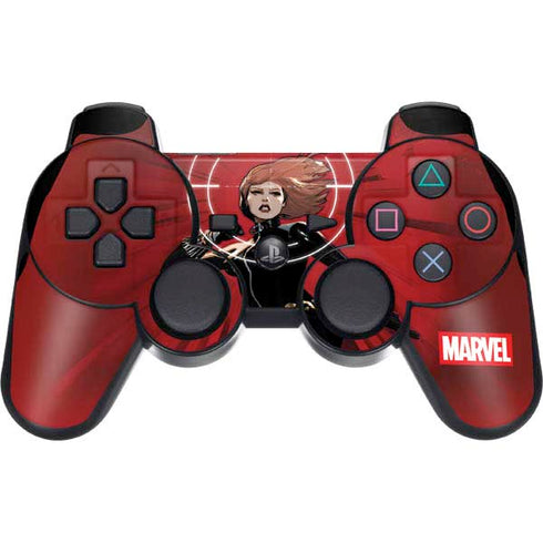 Marvel Black Widow Widowmaker PS3 Dual Shock wireless controller Skin