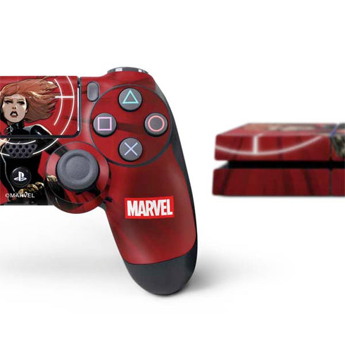 Marvel Black Widow Widowmaker PS4 Console and Controller Bundle Skin