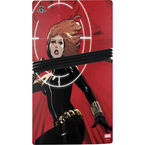 Marvel Black Widow Widowmaker PS5 Pro Console Skin