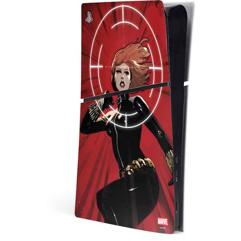 Marvel Black Widow Widowmaker PS5 Slim Digital Edition Console Skin