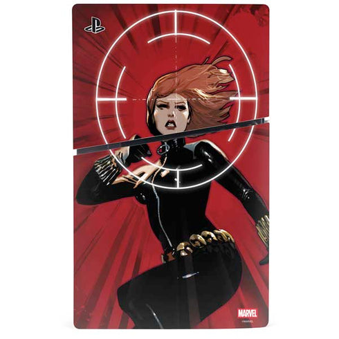 Marvel Black Widow Widowmaker PS5 Slim Disk Console Skin