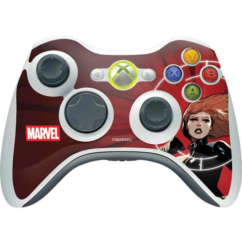 Marvel Black Widow Widowmaker Xbox 360 Wireless Controller Skin
