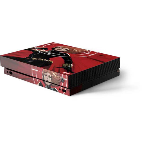 Marvel Black Widow Widowmaker Xbox One X Console Skin