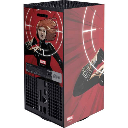 Marvel Black Widow Widowmaker Xbox Series X Console Skin