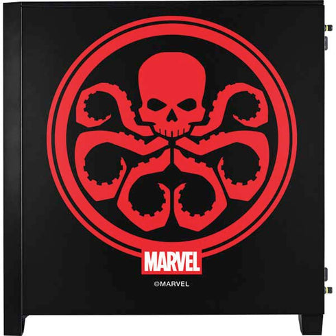 Marvel Captain America Hydra Symbol Corsair 4000D Tempered Glass Mid-Tower ATX Case Skin