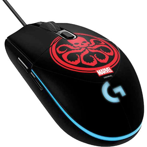 Marvel Captain America Hydra Symbol G203 Prodigy RGB Wired Gaming Mouse Skin