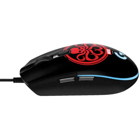 Marvel Captain America Hydra Symbol G203 Prodigy RGB Wired Gaming Mouse Skin