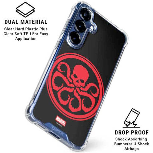 Marvel Captain America Hydra Symbol Galaxy S25 Plus Clear Case