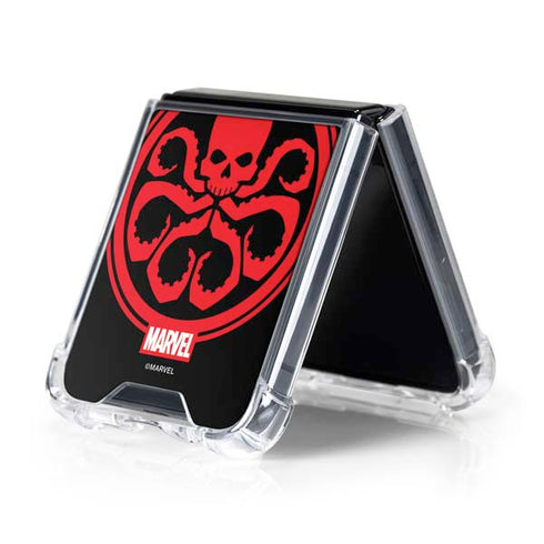 Marvel Captain America Hydra Symbol Galaxy Z Flip5 5G Clear Case