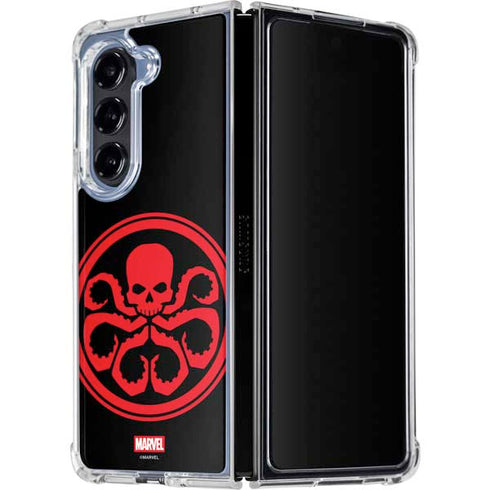 Marvel Captain America Hydra Symbol Galaxy Z Fold5 5G Clear Case