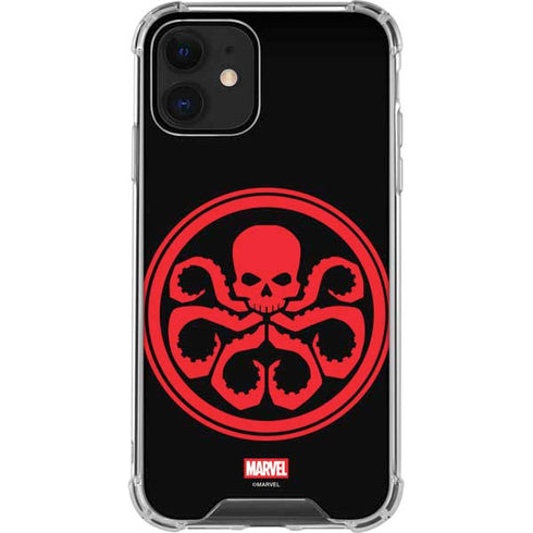 Marvel Captain America Hydra Symbol iPhone 12 Clear Case