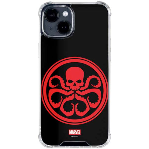 Marvel Captain America Hydra Symbol iPhone 15 Clear Case