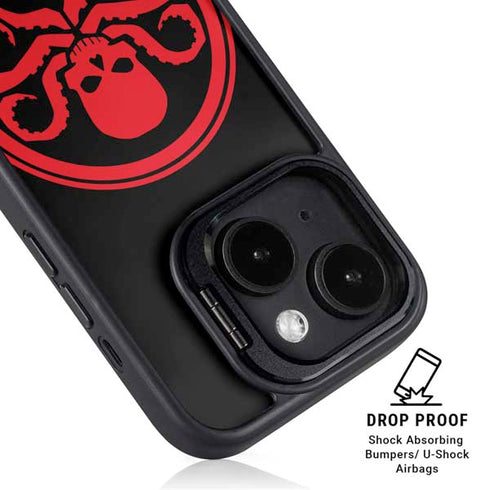 Marvel Captain America Hydra Symbol iPhone 15 Plus Kickstand Case