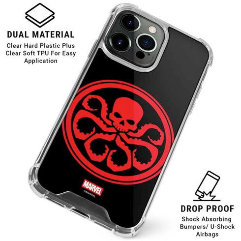 Marvel Captain America Hydra Symbol iPhone 15 Pro Clear Case