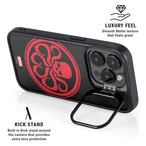 Marvel Captain America Hydra Symbol iPhone 15 Pro Kickstand Case