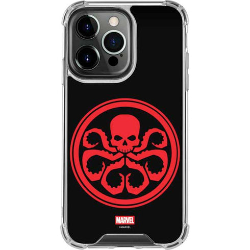 Marvel Captain America Hydra Symbol iPhone 15 Pro Max Clear Case