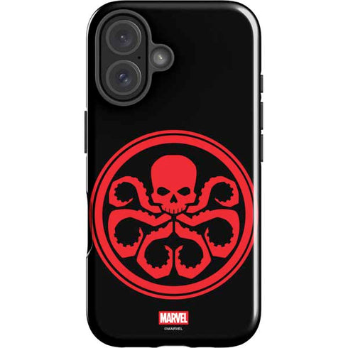 Marvel Captain America Hydra Symbol iPhone 16 Impact Case