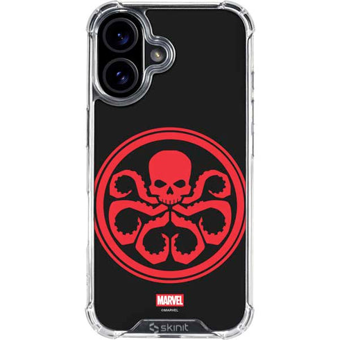 Marvel Captain America Hydra Symbol iPhone 16 Plus Clear Case