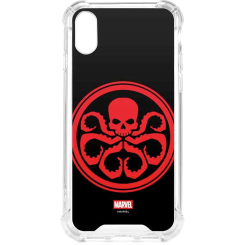 Marvel Captain America Hydra Symbol iPhone XS Clear Case