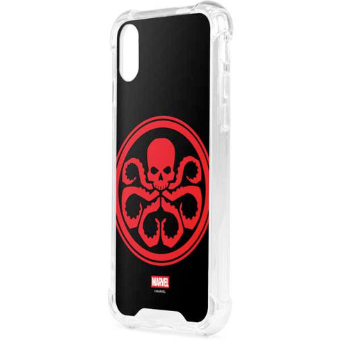 Marvel Captain America Hydra Symbol iPhone XS Clear Case
