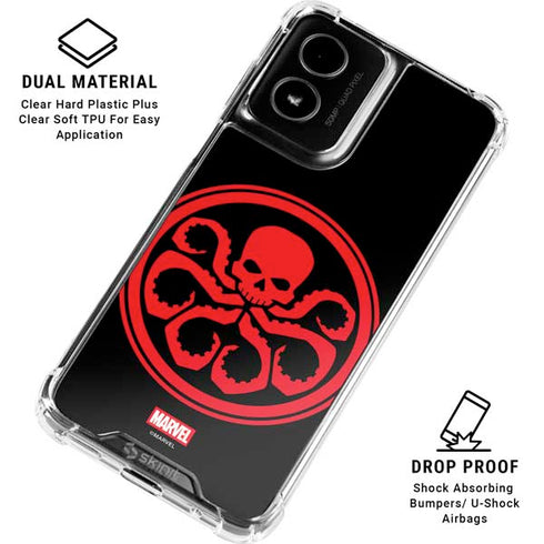 Marvel Captain America Hydra Symbol Moto G Power 5G (2024) Clear Case