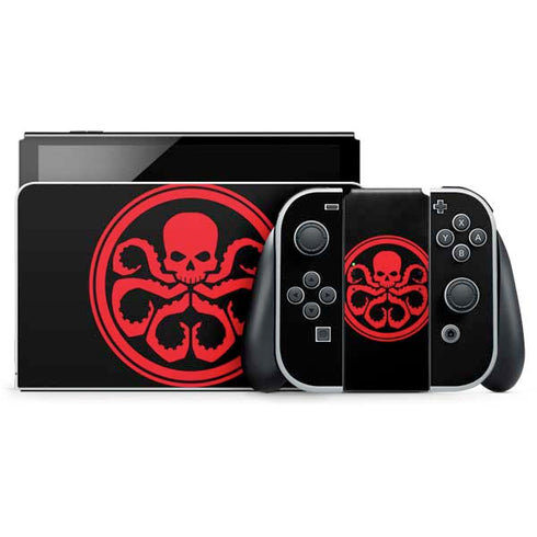 Marvel Captain America Hydra Symbol Nintendo Switch OLED (2021) Skin