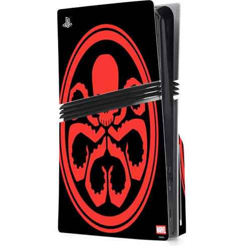 Marvel Captain America Hydra Symbol PS5 Pro Disk Console Skin