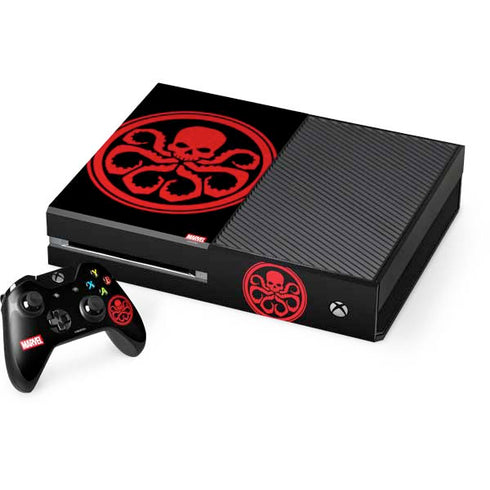 Marvel Captain America Hydra Symbol Xbox One Console and Controller Bundle Skin