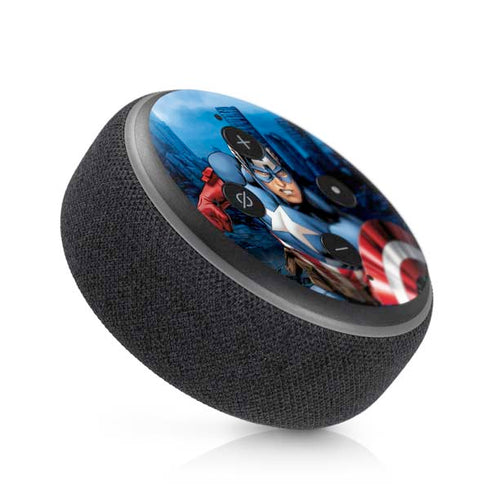Marvel Captain America Portrait Amazon Echo Dot Skin