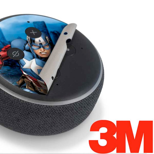 Marvel Captain America Portrait Amazon Echo Dot Skin