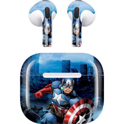 Marvel Captain America Portrait Apple AirPods (3rd Gen 2021) Skin