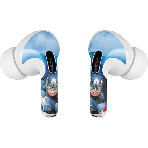 Marvel Captain America Portrait AirPods Skins
