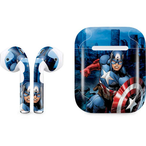 Marvel Captain America Portrait Apple AirPods Skin
