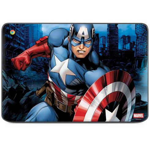 Marvel Captain America Portrait HP Chromebook Skin
