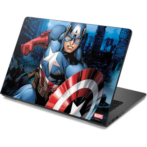 Marvel Captain America Portrait Dell Chromebook Skin