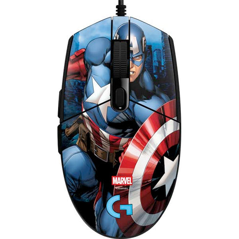 Marvel Captain America Portrait G203 Prodigy RGB Wired Gaming Mouse Skin