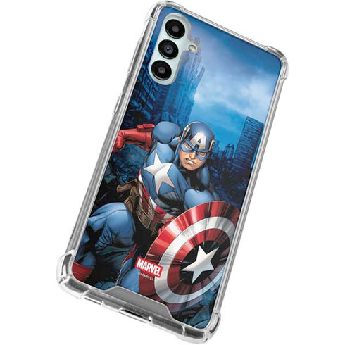 Marvel Captain America Portrait Galaxy A15 5G Clear Case