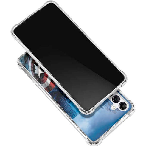Marvel Captain America Portrait Galaxy A15 5G Clear Case