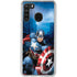 Marvel Captain America Portrait Galaxy A21 Clear Case