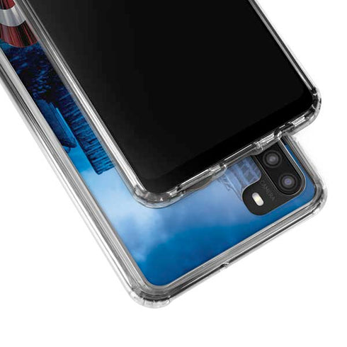 Marvel Captain America Portrait Galaxy A21 Clear Case