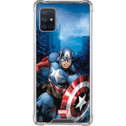Marvel Captain America Portrait Galaxy A51 5G Clear Case