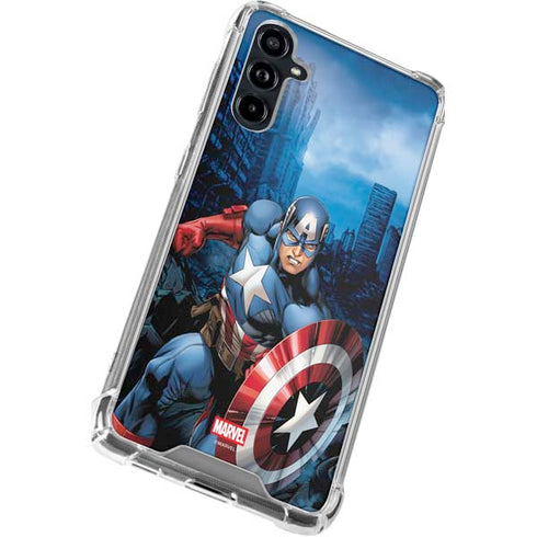 Marvel Captain America Portrait Galaxy A54 5G Clear Case